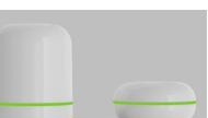 Clervo devices with green LED ring indicating healthy air